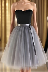 New High Quality Charming Evening Dresses, A-Line Cocktail Semi Formal Prom Dresses, Chiffon Homecoming Dresses, Knee-Length Short Dresses